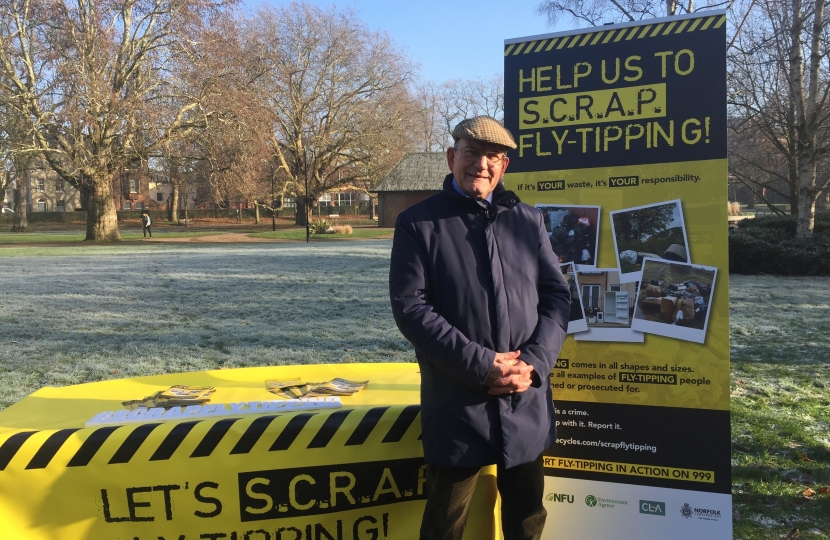Cllr John Fisher Launches the S.C.R.A.P. Fly-Tipping Campaign