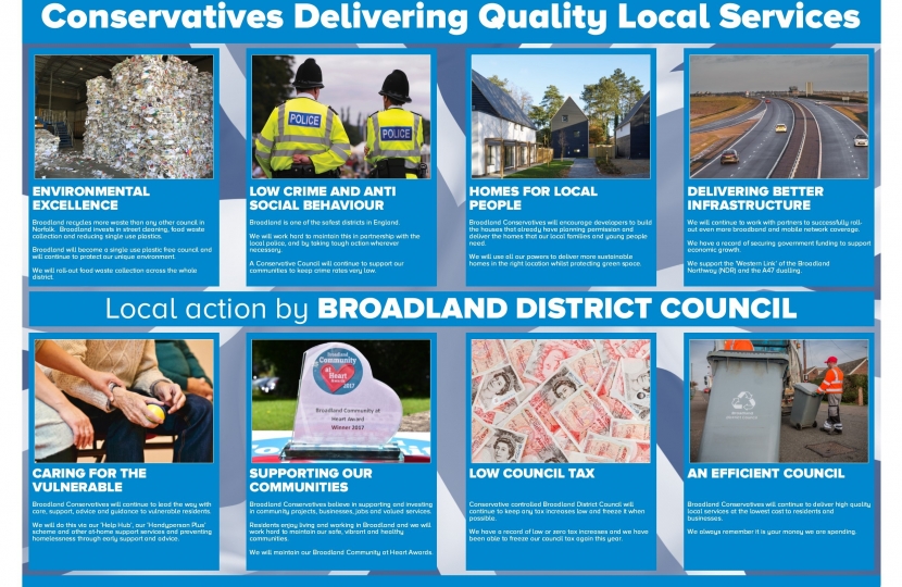 Broadland Manifesto Pledges